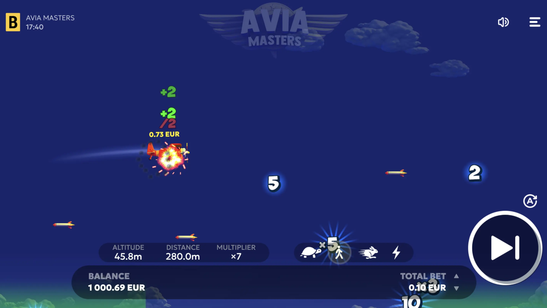 Aviamasters Rocket Impact Zones