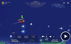 Screenshot 3 of the Aviamasters game from Stake Casino